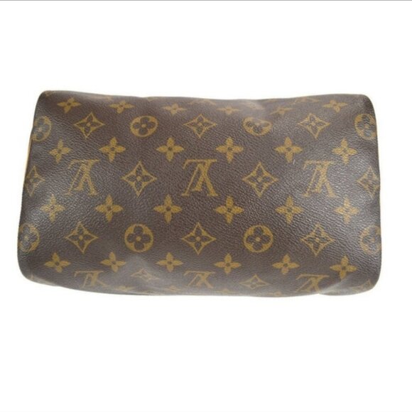 Authentic LOUIS VUITTON SPEEDY 25 HAND BAG PURSE MONOGRAM CANVAS - Picture 4 of 14